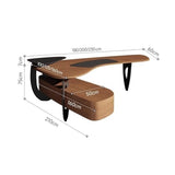 zhongxlla Standing Desk, Modern Ash Wood Executive Office Desk