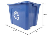 Rubbermaid Commercial Products, Recycling Bin/Box, Stackable