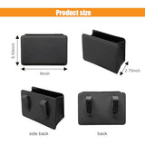 Car Trash Can, Auto Leather Trash Bin Garbage Organizer Holder with One Roll Trash Bag, Mini Foldable Dustbin Storage Bag Container (Black)