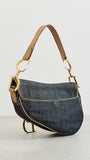 Women's Pre-Loved Dior Denim Saddle Bag