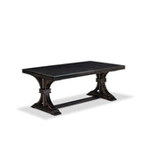Luxe by East West Furniture NEFL9-SBB-21 - 9-piece kitchen table set consists