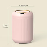 onlcuk Smart Bathroom Trash Can with Lid，3 Gallon Bathroom Garbage Can