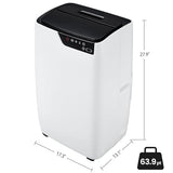 Portable Air Conditioners, 12000 BTU Portable AC for Rooms Up to 550 Sq.Ft. 3-In-1 Portable AC with Quick Cooling, Dehumidifying, 3-Speed Fan, 24H Timer, Remote, Ultra-Quiet, White and Black