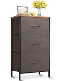 AODK Dresser for Bedroom Nightstand Small Dressers Chest of Drawers End Table for Living Room, Closet Dresser with 3 Storage Drawers Organizer Clothes, Brown
