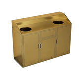 JOSOGO Modern Kitchen Waste Cabinet, Heavy-Duty Stainless Steel