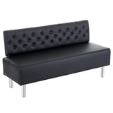 OmySalon Waiting Room Bench with Back, 58.6’’ Office Guest Chair Upholstered Reception Seating,