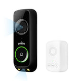 Camera Wireless Video Doorbell — Head-to-Toe View, 2K FHD Battery Doorbell with Local Storage No Monthly Fee, Package Detection, 5Ghz WiFi,