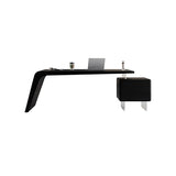 BGGJJ Computer Desk Wooden Minimalist Study Furniture with Sideboards