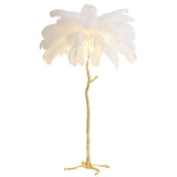 Floor Lamp Living Room Bedroom Light Luxury Net Red Ostrich Nordic ins Live Room Decorative Atmosphere Lamp LEDYZ