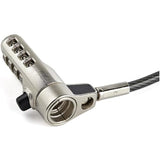 StarTech.com 6.6ft (2m) 3-in-1 Universal Laptop Cable Lock - 4-Digit Combination Laptop/Desktop Security Cable Lock