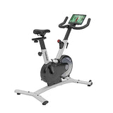 Freebeat Boom Basic Smart Indoor Cycling Bike, Swiss Design Space-Saving Exercise Bike for Home, Auto Resistance, Stationary Bike with Screen (Arctic White)