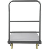 Height Flat Dolly, Hand Trucks with 5" Nylon Casters, Heavy-Duty Utility Push Carts
