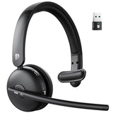 Single-Ear Wireless Headset & USB Dongle, Fit for PC/Laptop/Teams/Call Center
