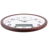 OSTAR 14" Large Analog Digital Display Wall Clock Silent Non-Ticking, Day of The Week Temperature Battery Operated Clock for Living Room Bedroom Kitchen