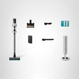 Samsung Bespoke AI Jet Lite Cordless Stick Vacuum with All-in-One Clean Station, 280AW Suction, Long Battery Life, Anti-Tangel Pet Tool, 2025, Pebble Gray, VS80F28DMP/AA