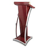 Podium Solid podiums Heavy-Duty Podium Curved Portable Lecterns Meticulously Designed Podium Stand Standing Reception Desk
