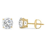 The Diamond Channel CERTIFIED 1 to 6 Carat LAB GROWN Solitaire Diamond Stud Earrings