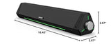 BLUEDEE Computer Speakers for Desktop PC, Computer Sound bar, HiFi Stereo Speakers for Computer Desktop, Bluetooth 5.0 and 3.5mm Aux-in PC Soundbar, USB/USB C Powered Gaming Speakers for pc, Laptop