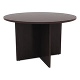 Alera alera Valencia Round Conference Table with Legs, 42" Diameter x 29.5h, Espresso