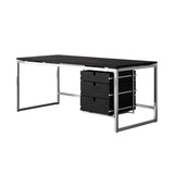 zhongxlla Standing Desk, Modern Home Office Desk with Stainless Steel Frame