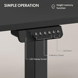 FLEXISPOT 79"x32" Electric Standing Desk, Black