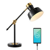 JONATHAN Y JYL7124A Allegra 18.5" Adjustable Cantilever LED Task Lamp, USB Charging Port, Classic, Coastal, Industrial, Farmhouse