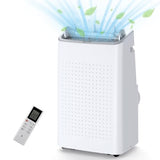 14000 BTU Portable Air Conditioner with 3-in-1 Functionality – Cools Rooms Up to 750 Sq. Ft., Ultra-Quiet 53dB Operation, 24H Timer, 115V, Remote Control Included AC, Fan & Dehumidifier Modes for Year