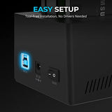 Bay External Hard Drive Docking Station for 2.5 or 3.5in HDD, SSD with Hard Drive Duplicator