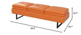 kinbor Waiting Room Bench for Salon - Modern Bench Waiting Room Chairs