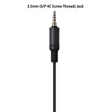 UAYESOK 3.5mm Screw Thread Speaker Mic IP54 Waterproof for Yaesu Vertex VX-6 VX-6R VX-7R VX-170 FT-270 HT Standard Horizon HX210 HX270 HX400 HX750S HX870 HX890 Handheld Marine Radio Transceiver