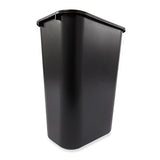 Rubbermaid Commercial Products Deskside Wastebasket/Trash Can, 10.25-Gallon/41-Quart, Black, Plastic, Pack of 4