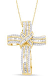 Infinity Cross Diamond Pendant Necklace for Women & Men