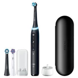 Oral-B Rechargeable Electric Toothbrush, iO5 Limited Deep Clean & Whiten, 5 Cleaning Modes, Visual Pressure Sensor to Protect Gums, Travel Case, 3 Brush Heads, Black