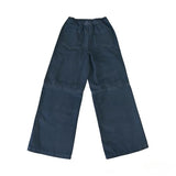 Tenfinordi Black Boys Cargo Jeans Elastic Waist Baggy Jeans, Casual Kids Straight Wide Leg Denim Pants Multi-Pockets Soft School Y2K Trendy Streetwear Trousers Size 10