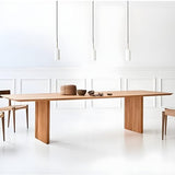 Solid Wood Dining Table, Modern Conference and Writing Desk, for Home Office