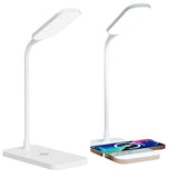 BueRallan 2PCS LED Desk Lamps, Table Lamp, Night Stand Light for Home, 3 Lighting Modes, Wireless Fast Charging
