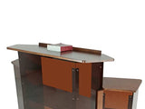 FixtureDisplays® Large Delux Church Pulpit 61" Wide X 24" Deep X 47" Tall Wood Acrylic Preach Lectern Conference Podium