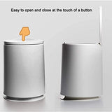 This Round White Trash Can - Bin for Bathroom Bedroom Kitchen Home Office