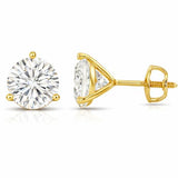 The Diamond Deal IGI Certified .50ct to 5.00 Carat Round Brilliant Lab-Grown Diamond 3-Prong Stud Earrings