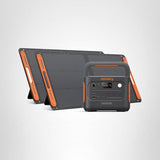 Jackery Solar Generator 1000 v2 with 2x100W Solar Panel,1070Wh Portable Power Station LiFePO4 Battery,1500W AC/100W USB-C Output,1Hr Fast Charge for Outdoor,Off-Grid Living,RV,Emergency