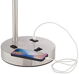 360 Lighting Colby Modern Desk Table Lamps 21" High Set of 2 with Hotel Style USB and AC