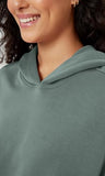 ODODOS Women's Modal Soft Oversized Hoodies Long Sleeve Hooded Sweatshirts Pullover Top with Kangaroo Pocket, Slate Green, Small