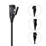 UAYESOK Waterproof Radio Earpiece with Mic PTT Screw Thread Headset for Yaesu VX-6 VX-6R VX-7R VX-170 FT-270 HT Standard Horizon HX400 HX750S HX870 HX890 Handheld Marine Transceiver