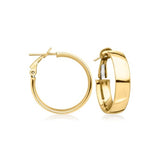 Ross-Simons Italian 14kt Yellow Gold Hoop Earrings