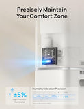 DREO HM735S 11L Smart Humidifier Large Room 700 ft², 100H Cool Mist Air Humidifiers for Bedroom, Top-Fill, Clean Tank Technology, 26dB, Auto Mode, Aroma Box, RGB, Remote & APP Control, Baby, Silver