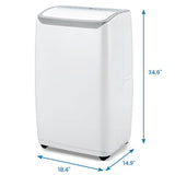 Portable Air Conditioners, 12000 BTU Portable AC for Rooms Up to 550 Sq.Ft. 3-In-1 AC with Fast Cooling, Dehumidifier & Three Speed Fan, 24H Timer/Remote Control/Ultra Quiet for Bedroom, White