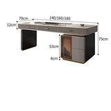 TRABVVIJSC L Shaped Desk Desk Minimalist Luxury Desktop Computer Home Study
