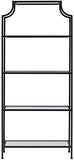 Crosley Furniture Aimee Bookshelf with Glass Shelves