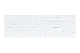 PUREKEYS Medical Keyboard Full Size Wireless White for Hospital, Dentist