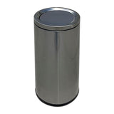 Sandbaggy 12 Gallon Stainless Steel Trash Can with Lid - Fingerprint-Proof, Smudge-Resistant - Commercial Trash Bin for Offices, Kitchens, Bathrooms
